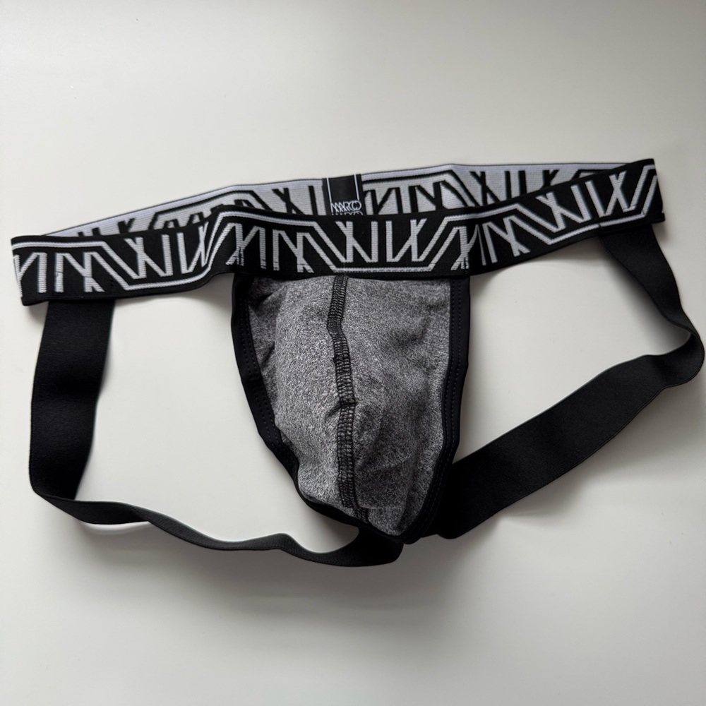 Marco Marco jock large XL cool gray heathered jersey sexy gay LGBT queer new NWT